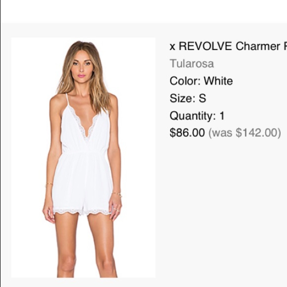 Tularosa romper from revolve